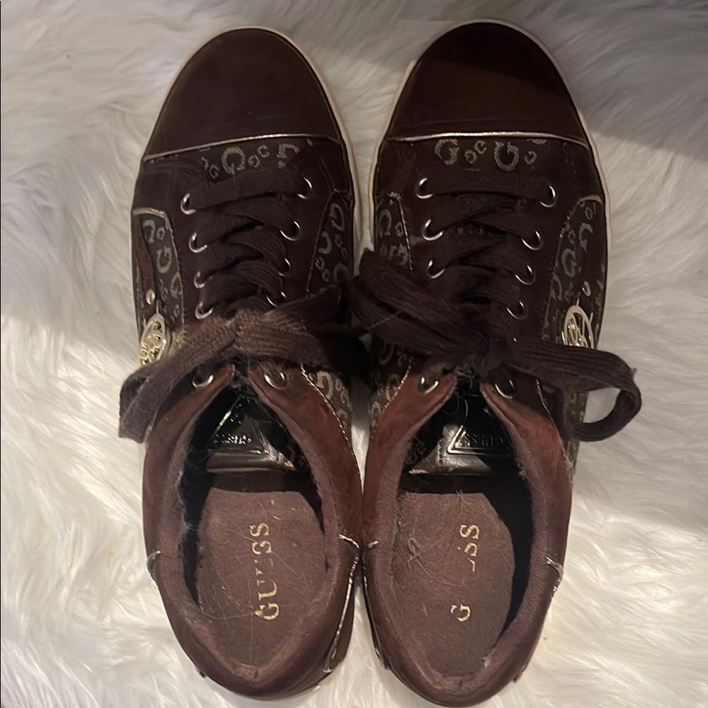 Guess Brown Sneakers Classic Suede Low-Top